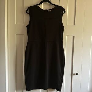 Black knee length dress